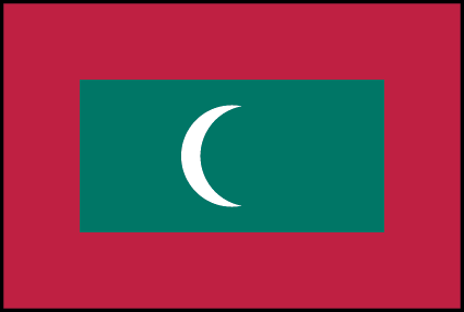 Bandera de Islas Maldivas