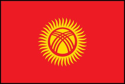 Bandera de Kirguistan